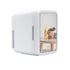 Mini Car Fridge Cooler Heater Portable Car Fridges Mirror Makeup Dual Use DC12V